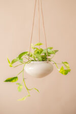 osłonka ceramiczna OVAL na rzemyku (beżowa)