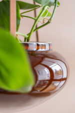 osłonka ceramiczna OVAL na rzemyku (miodowa) - obrazek 3