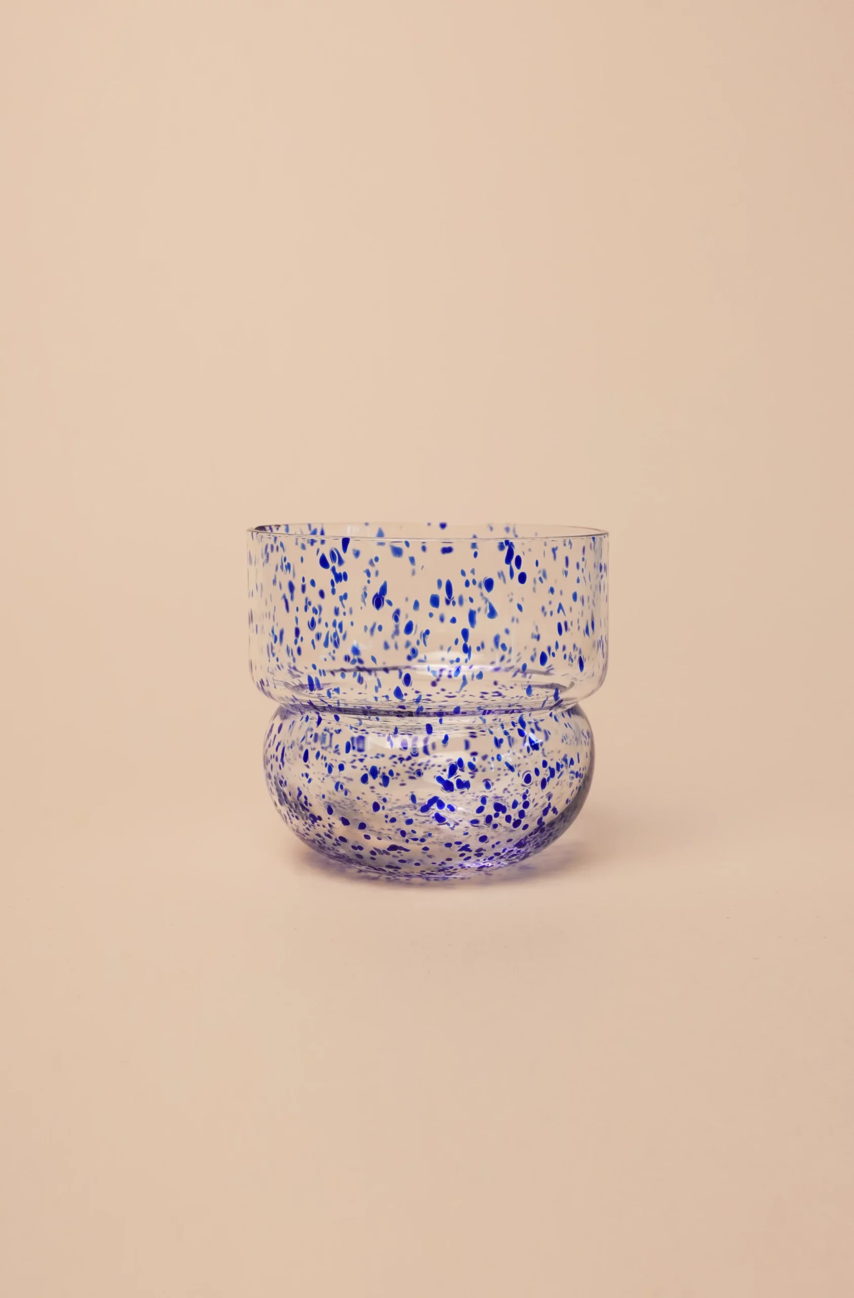 SZKLANKI RUNO REGULAR (2szt) kobaltowe kropki