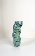 czarka do espresso 60 ml (zielona z efektem)