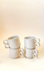 KUBEK (330ml) różowe ciapki - obrazek 3