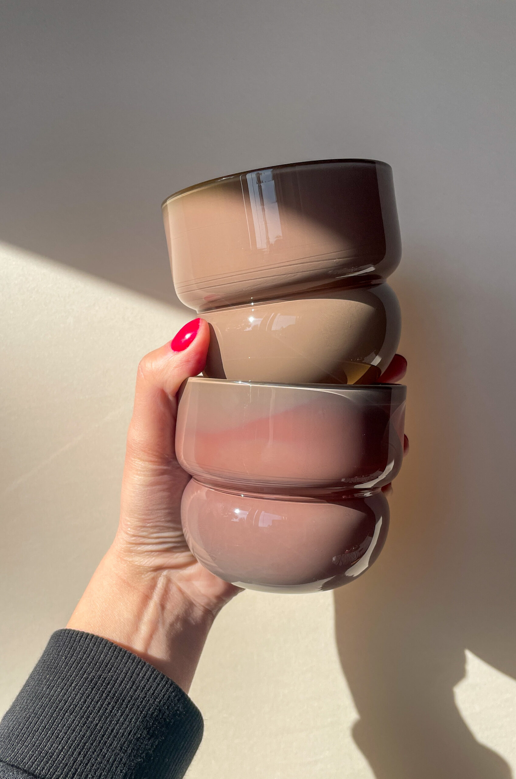 SZKLANKI RUNO REGULAR (2szt.) latte multikolor