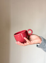 filiżanka 220 ml z uchem (burgund)