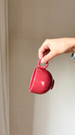 filiżanka 220 ml z uchem (burgund) - obrazek 2