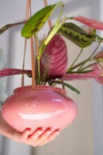 osłonka ceramiczna OVAL na rzemyku (jasny róż) - obrazek 4