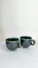 filiżanka 220 ml z uchem (ciemna zieleń) - obrazek 4