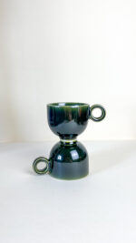 filiżanka 220 ml z uchem (ciemna zieleń)