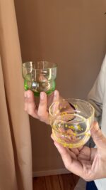 SZKLANKI RUNO MIX REGULAR (2szt.) trawa + żółte kropki - obrazek 2